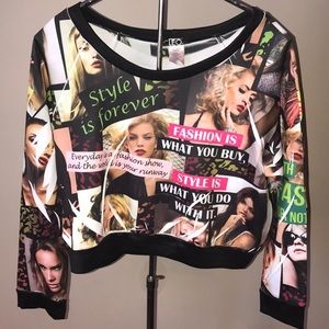 cleo Tops - CLEO Fashion Crop Top Large cleo Tops - CLEO Fashion Crop Top Large